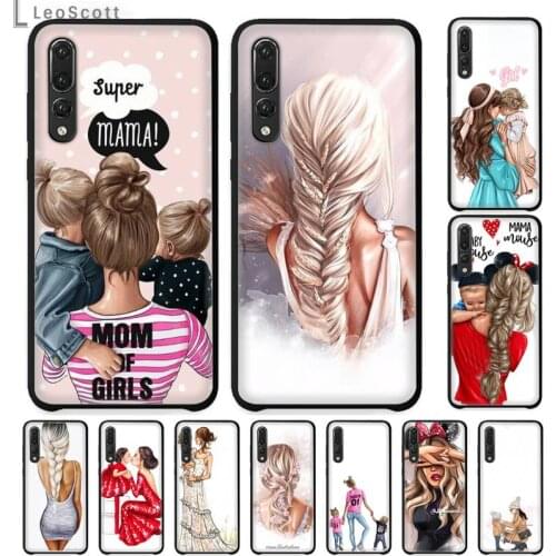 Super girl mom baby mama Phone Case For Huawei honor Mate P 9 10 20 30 40 Pro 10i 7 8 a x Lite nova 5t Shell Cover Funda