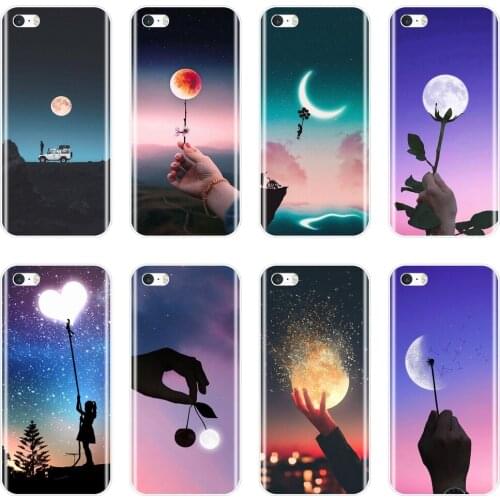 TPU For iPhone 4 4S 5 5C 5S SE Case Silicone Star Moon Heart Flower Aesthetic Soft Back Cover For Apple iPhone 4 5 S Phone Case