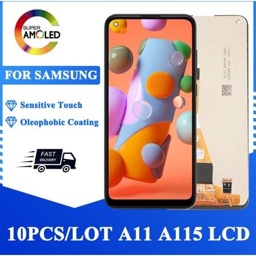 10PCS/LOT Original 6.4'' A115 LCD For Samsung Galaxy A11 Display Touch Screen Digitizer For Samsung A115F A115F/DS LCD Assembly