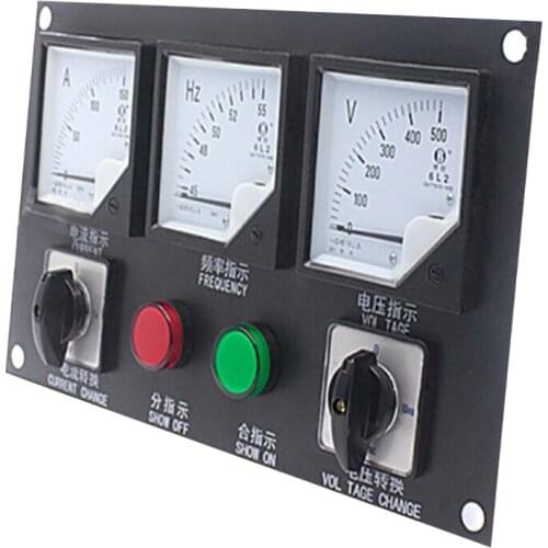 China Factory Generator Head Riding box 30 50 100 150KW Indicator Box Diesel Switch Box Dashboard Panel