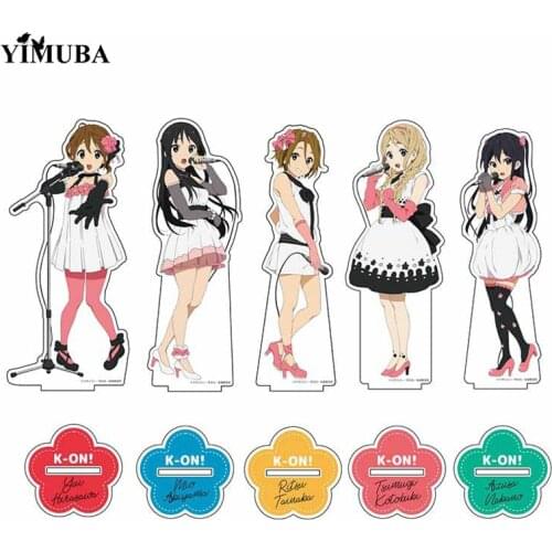 K-ON! Acrylic Stand Model Plate Hirasawa Yui Akiyama Mio Tainaka Ritsu Kotobuki Tsumugi Nakano Azusa Standing Sign Desktop Decor