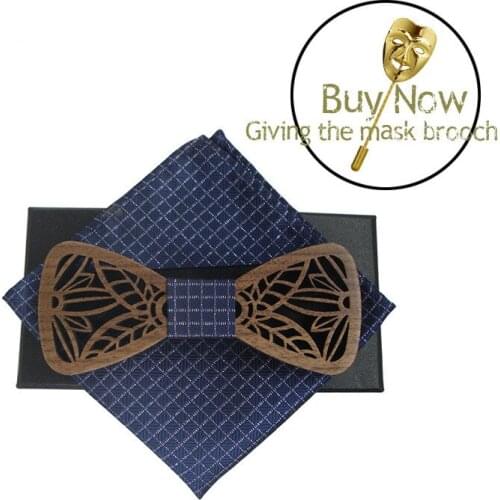Classic Original Wood Elegant Gentleman Groom Bow Ties Handmade Butterfly Wedding Party Bow Ties Butterfly Wooden Unique Tie