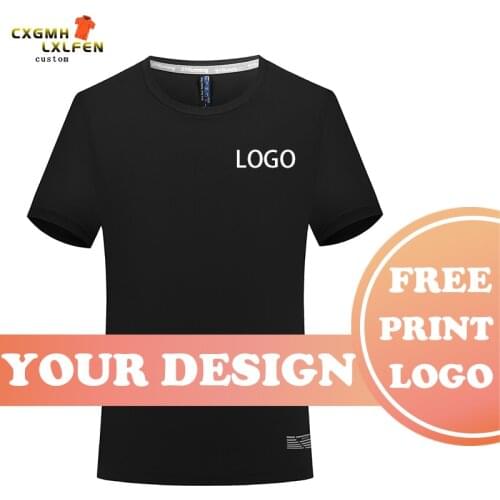 Summer Mens T-shirt Pure Cotton Multicolor Round Neck T-shirt Combed Top High-end Customized Logo Printing Brand Text