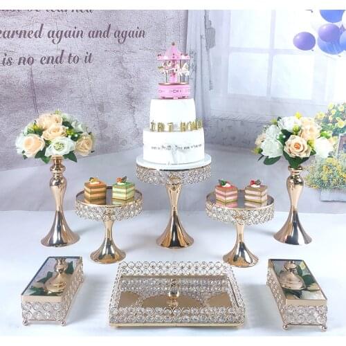 2121 Hot 8pcs Cake Stand Cupcake Tray Tools Gome Decoration Dessert Table Decorating Party Suppliers Wedding Display