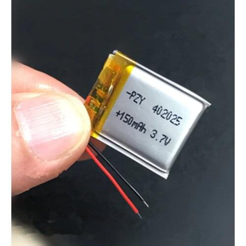 ZycBeautiful 3.7V 402025 150mAh polymer Li-ion battery for Ling DM880 traveling data recorder Bluetooth headset MP3 universal