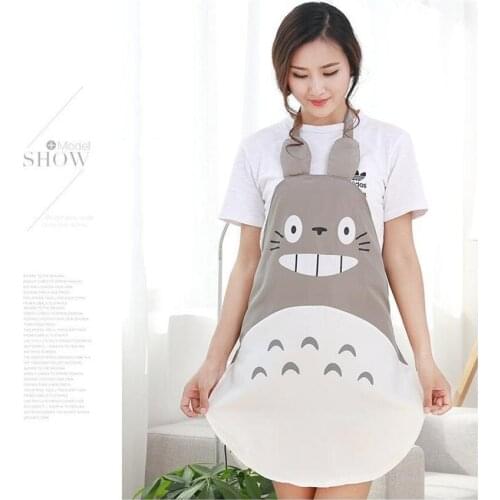 Cartoon Apron Without Sleeves Fashion Creative Totoro Apron Waterproof and Oil Household Kitchen Cooking