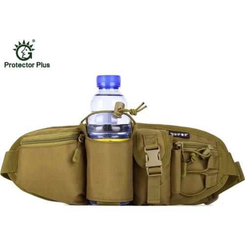 Mens Military Waist Bags 1000D Nylon Waist Pack Men Packs Army Black Pocket Water Bottle Waist Pack Y35