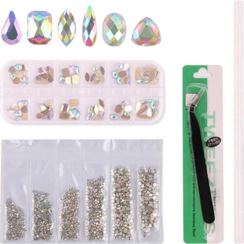 Nail Shining Diamonds Kit Rhinestones Creative 3D Nail Art Diamonds Nail Art Decoration DIY Nail Decor Jewelry Supplies
