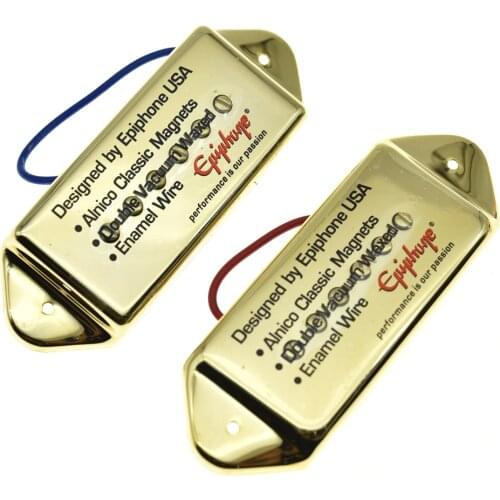 Set of 2 Electric Guitar Pickups P90 Dogear Neck and Bridge Pickups Fits Epiphone Casino Nickel