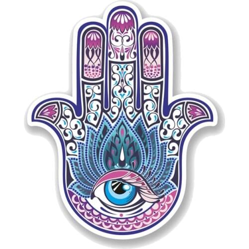 PLAY COOL Hamsa Hand Religion All Seeing Eye Car Sticker Automobiles Motorcycles Exterior Accessories PVC Decals for Lada Vw Bmw