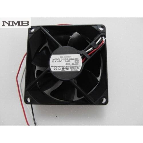 Original For NMB 3110KL-04W-B89 8025 12V 0.46A Duall Ball Bearing Cooling Server Axial Fan