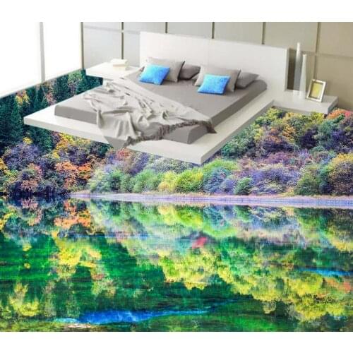 Scenery Custom photo floor wallpaper PVC waterproof floor Custom Photo self-adhesive 3D floor