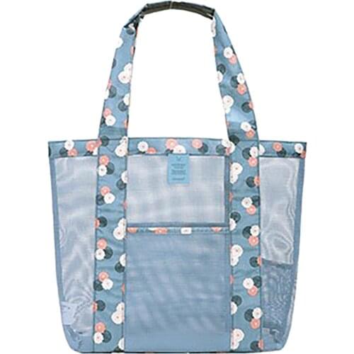 Hot New Waterproof Sport Swimming bag Outdoor Multifunctional Women Mesh Beach Storage Bag Travel Shopping Handbag