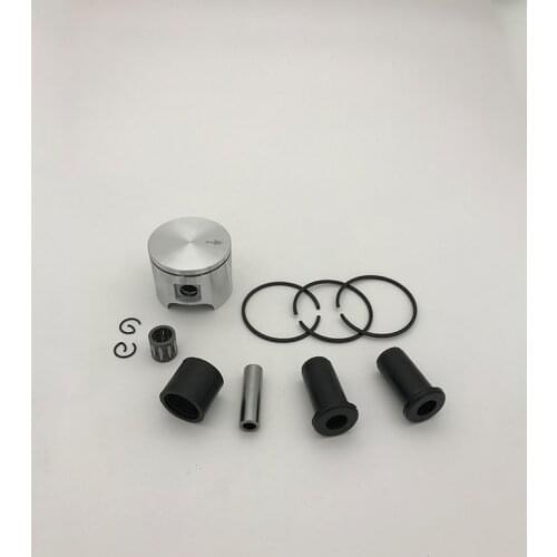 HUNDURE 46MM Piston Rings AV Buffer Rubber Mount Kit For HUSQVARNA 55 , 55 Rancher Chainsaw Spare Parts # 503 60 81-71