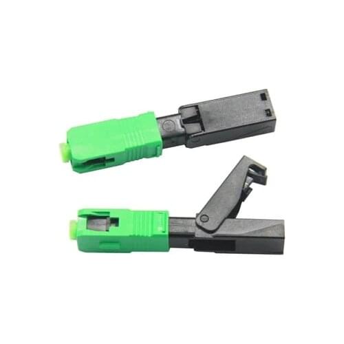 Factory Direct 100pieces/box Squar SC APC Fiber Fast Connector SC APC Single Fiber optic quick connector SC Connector Use FTTH