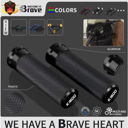 7/8" 22mm Motorcycle CNC Rubber Handlebar Grips Hand Bar Grip For BMW K1600GT K1600GTL K 1600 GT / GTL K1600
