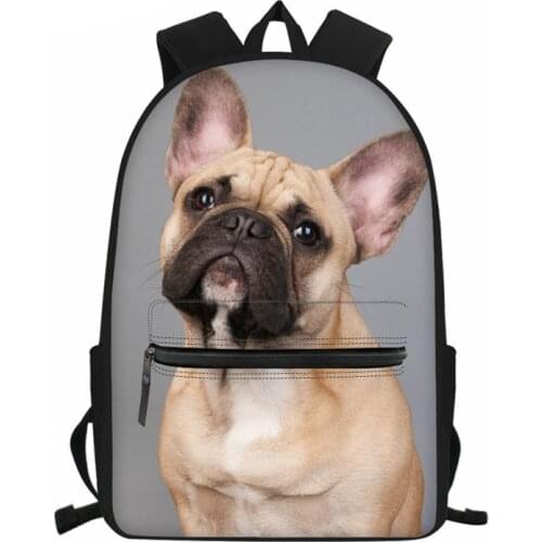 Bags for School Boys Teen Girls Backpack French Bulldog Mochila Women Bagpack Cute Children Kids School Bags