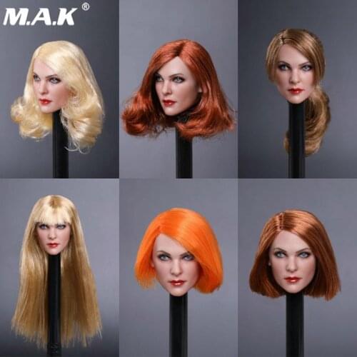 1/6 Scale Female Head Sculpt Model GC019 European Beauty Gina Lollobrigida Head Carvingl For 12" Figure Body Accessories