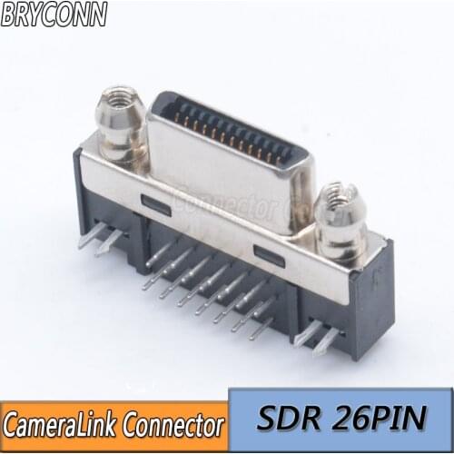 SDR 26P Connector for P C B Right angle Camera Link 26P Through Hole Type