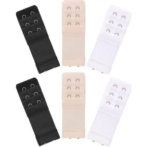 6pcs Bra Extenders Strap Extension 3 Hooks 2 Rows Women Intimates Lengthened Bra Hook Extenders Bra Intimates Accessories