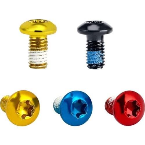 12 PCS MTB Bike Color Non-slip Disc Screw Bicycle M5x10mm Disk Brake Rotor Bolts T25 Torx Screws Mountain Bike Accessories