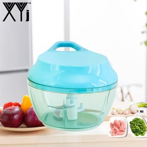 XYj Brand Portable Multifunction Manual Vegetable Chopper Hand Pull Food Cutter Onion Nuts Grinder Mincer Shredder Kitchen Tool