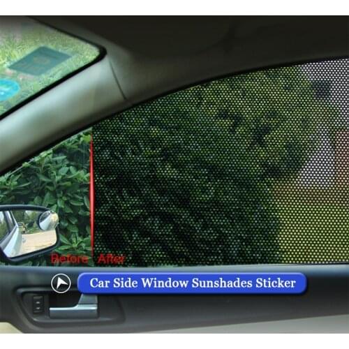 Car Window Side Sun Shade Block Static Cling Visor Shield Screen Window Foils Solar Protection Stickers Automobiles Accessories