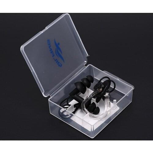 1Set Soft Silicone Swimming Set Waterproof Nose Clip + Ear Plug Earplug Useful 6 Colors