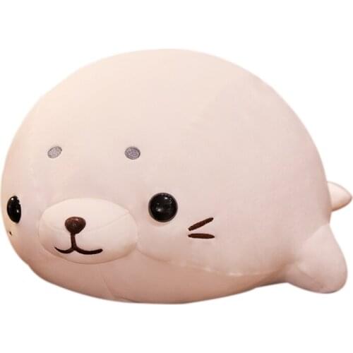 1pc 50/60CM Kawaii Seal Dumplings Plush Toys Soft Stuffed Cartoon Animal Pillow Doll Sleep Cushion For Children Baby Xmas Gifts