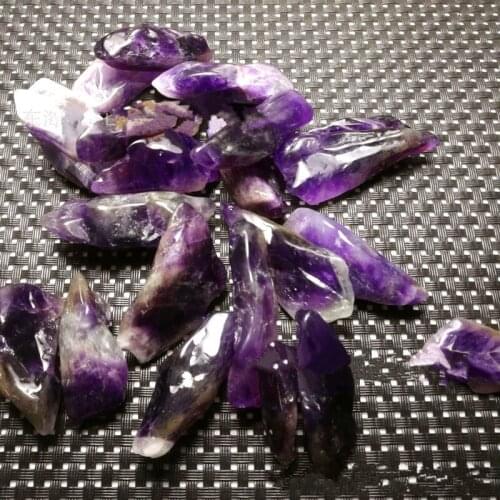 1000G Natural amethyst gravel amethyst wholesale dog teeth amethyst about 30-50 mm long