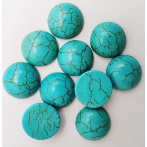 16MM Howlite Stone Round CAB Cabochon Jewelry For Woman Gift Bead (10 pcs/lot) H244