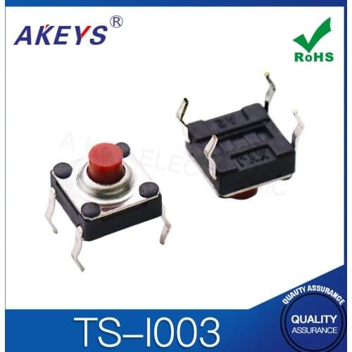 TS-I003 6x6 waterproof and dustproof copper foot 4-foot vertical in-line induction cooker mouse button micro touch switch