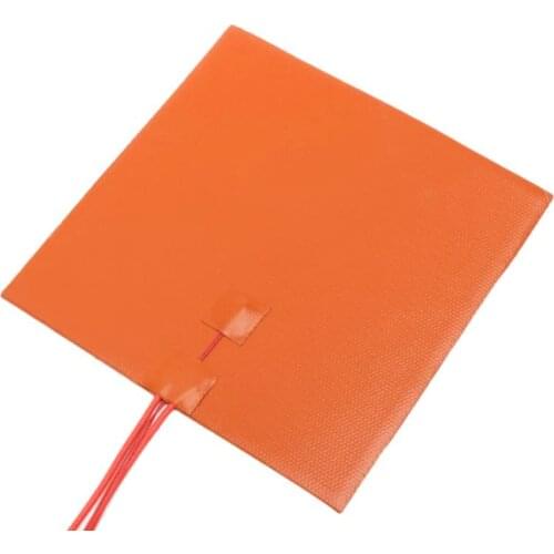 480*480mm 220v Silicone Heater Heated Bed Build Plate Adhesive Backing + 100k