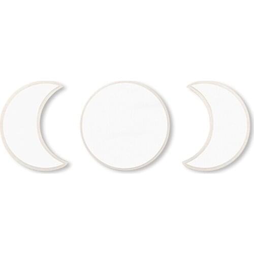 5pcs Moon Phase Decorative Mirror Wall Stickers Wall Decal Home Decoration Living Room Balcony Posters