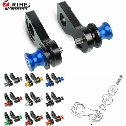 Motorcycle Accessories aluminum Cotton Reels Rear Wheel Axle Stand Pick Up Hook Set for Honda CB650R CB 650 R Neo Sports 2019