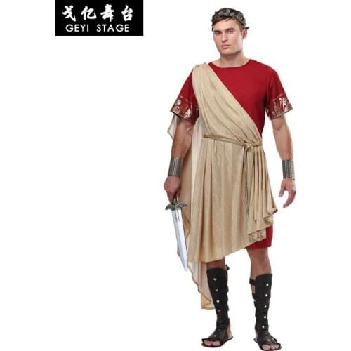 Halloween stage performance party party adult male athenian roman senator officer costume
