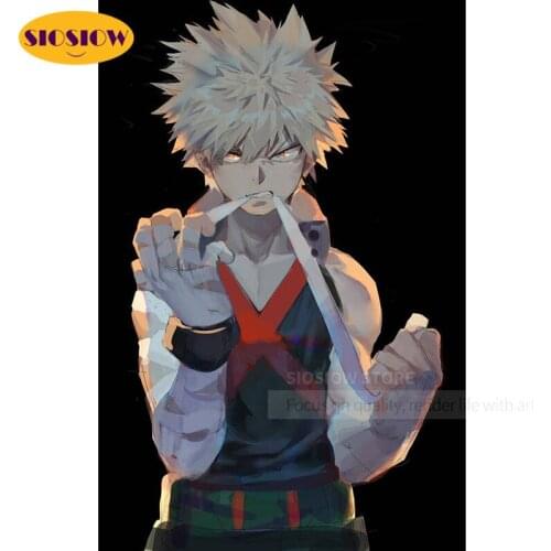 5d Diamond Embroidery Cross Stitch Kit Bakugou Anime Figure Posters Daimond Painting Full Drill Cartoon Art Craft Diy Gifts Sale