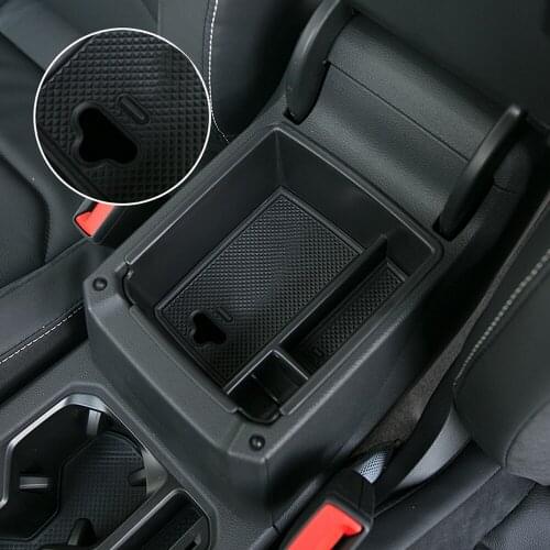 Car Central Armrest Storage Box For VW Tiguan 2 Mk2 2016 2017 2018 Console Arm Rest Tray Holder Case Pallet Container