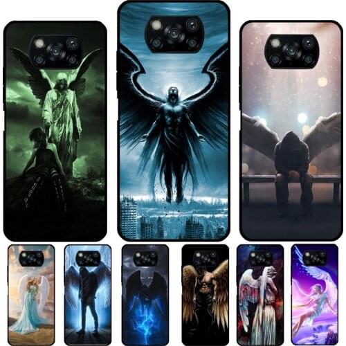 Angel For Xiaomi Mi 11 Ultra Mi Note 10 Lite 10T Pro Cover For POCO F3 F2 X3 M3 Pro Phone Case