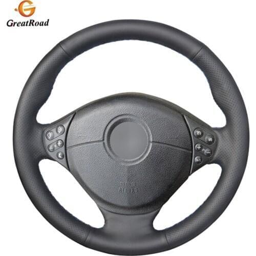 Black PU Artificial Leather Car Steering Wheel Cover for BMW E39 5 Series 1999-2003 E46 3 Series 1999-2005 E53 X5 2000-2006 E36