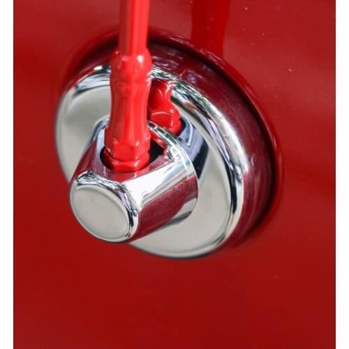 SHINEKA Auto Fender Radio FM/AM Signal Antenna Holder Decoration Cover for Jeep Wrangler JK 2007-2017