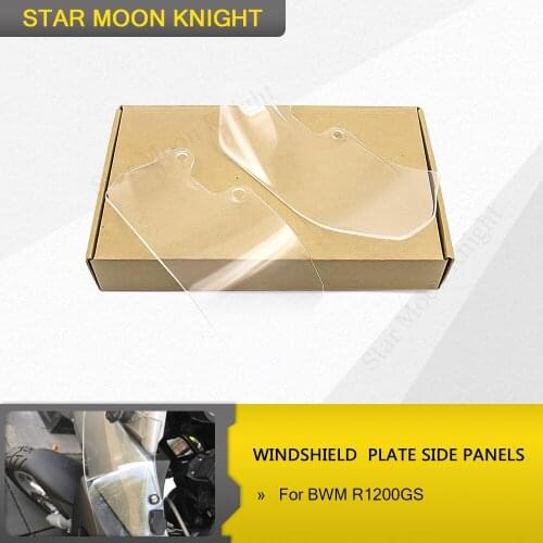 For BMW R1200GS Adventure 04-12 Windshield WindScreen Plate Side Panels R 1200 GS ADV 2004-2012 2005 2006 2007 2008 2009 2010