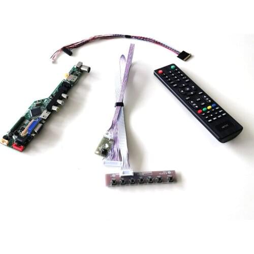 For LP173WD1-TLA1/TLA2/TLA3 T.V56 display controller drive card 17.3" laptop panel 1600*900 WLED LVDS 40Pin VGA USB AV kit