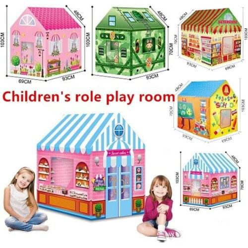 Game House Play Tent Fire Truck Police Bus Foldable Pop Up Playhouse Cloth Childrens Toy Tent Model