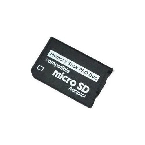 10pcs/lot tf sd card to ms pro duo memory card single adaptor for psp