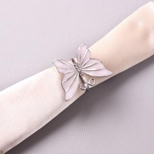 10pcs Home Model Room Shell Butterfly Napkin Button Napkin Ring High-end Jewelry Decoration Hotel Napkin Ring