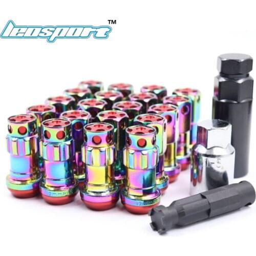 For R40 Wheel Nuts Iron Racing Lug Nuts 20pcs lock racing lug nuts + 2 set security key Wheel Screw Nuts