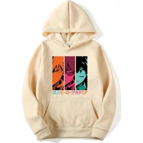 Streetwear Mens Clothing Anime Printing 2021 New Colors Hoodies Casual Tops Tracksuit Long Sleeve Sweatshirts Pullover