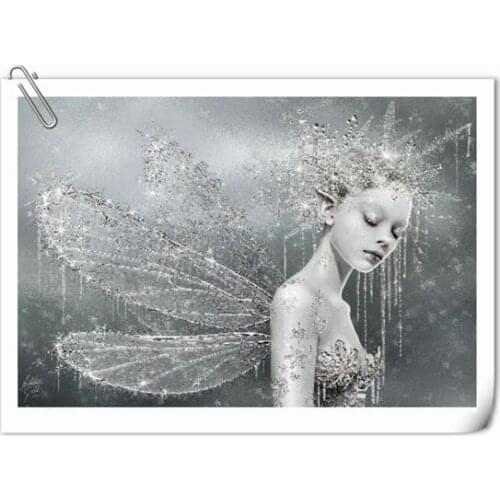 Beautiful Ice elf people Cross Stitch Kits Crafts 14CT Unprinted For Embroidered Handmade Arts Oil Painting Wall Home Decor