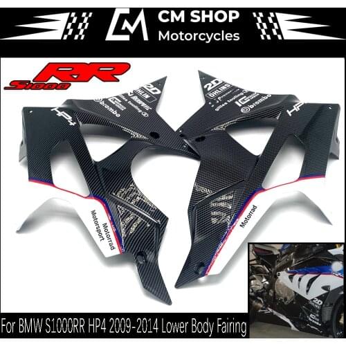 Motorcycle Carbon Fiber ABS Plastic Fairing Lower Body Fit For BMW S1000RR HP4 2009 2010 2011 2012 2013 2014